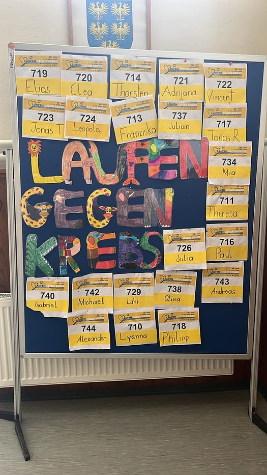 Spendenlauf „Laufen gegen Krebs“